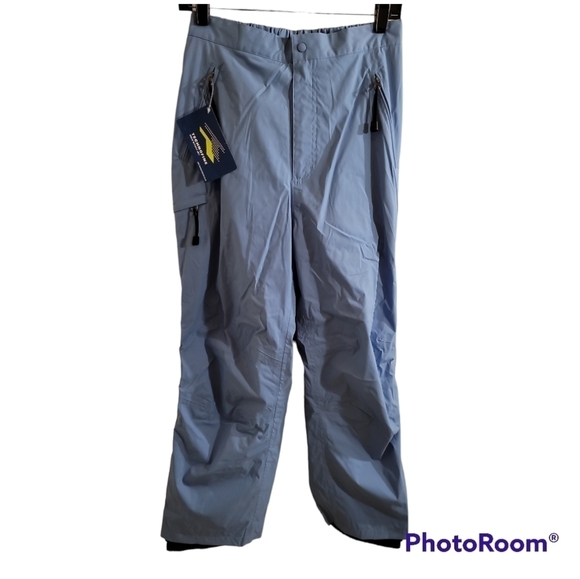 L.L. Bean Blue Snow Pants Lined Women's Medium New Partial Tag - Picture 1 of 6